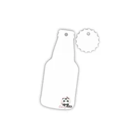 Acrylic Blank White bottle with x1 Cap ~3mm