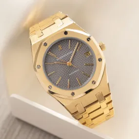 Audemars Piguet Royal Oak Yellow Gold Grey Dial ref 4100BA