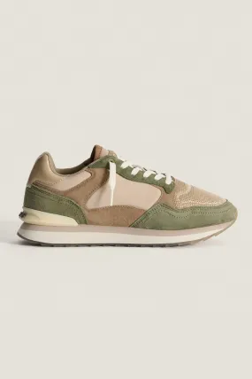 Biloxi Trainers | Khaki/Cream