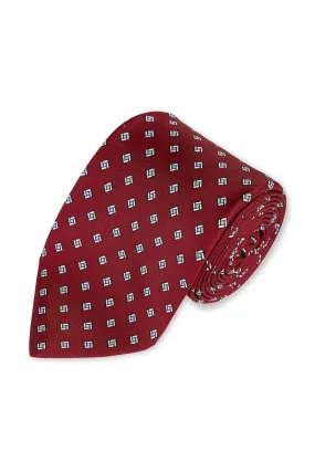 Burgundy Diamond Tie