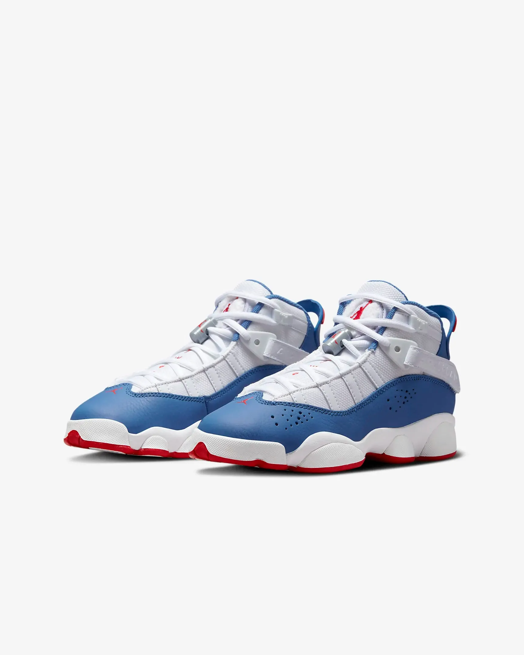 Jordan - Boy - GS 6 Rings - White/True Blue/University Red