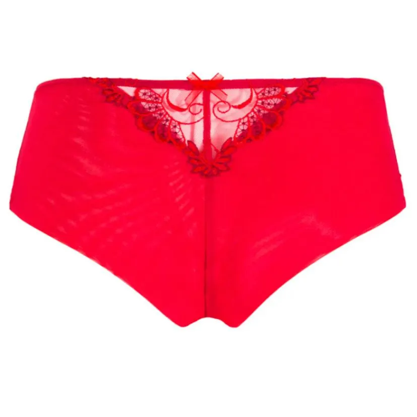 Lise Charmel Dressing Floral Boyshort in Red BCC0488