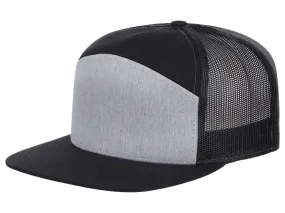 Richardson 168 7 Panel Trucker - Heather Grey/Black