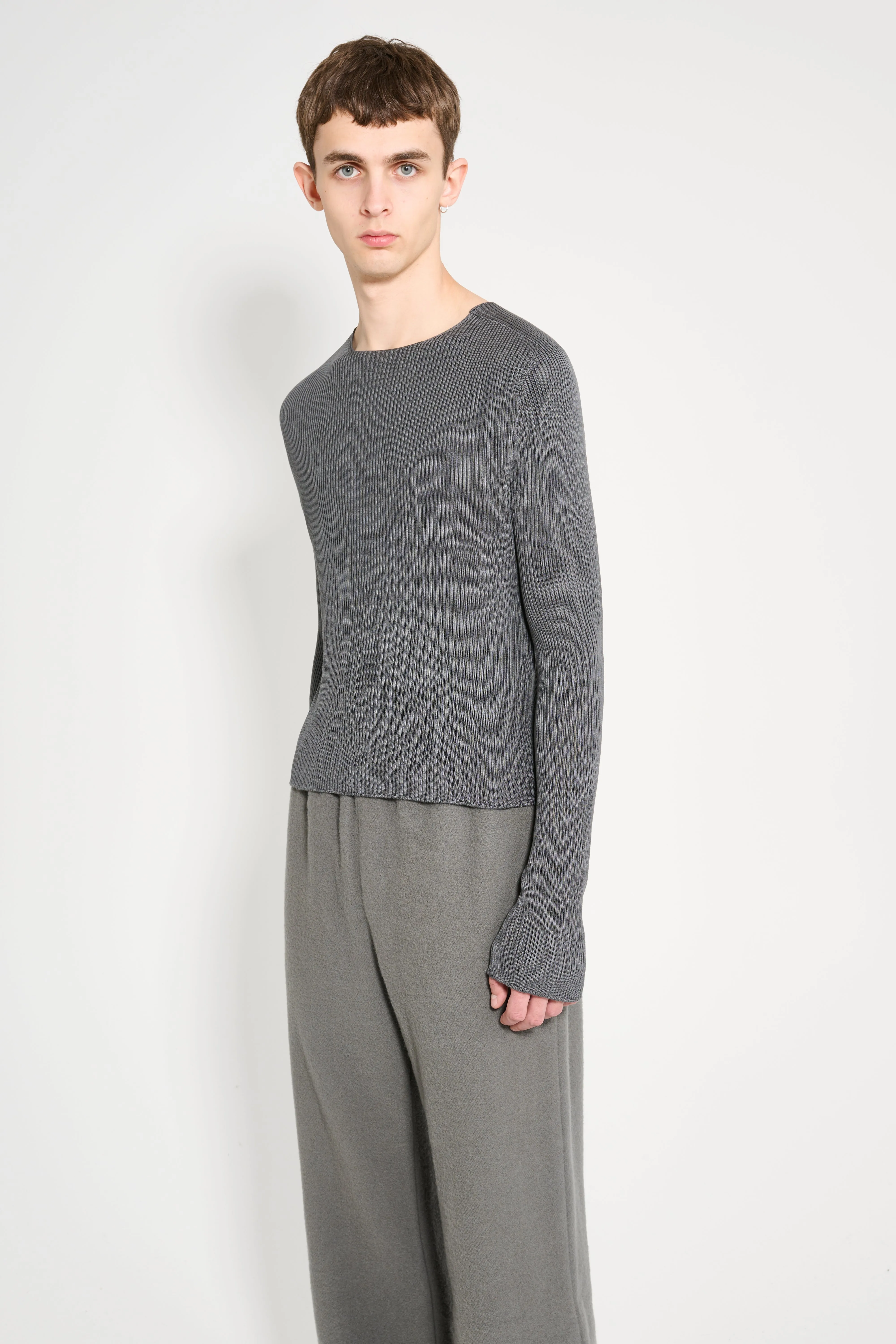 RIER Roundneck Knit Castlerock