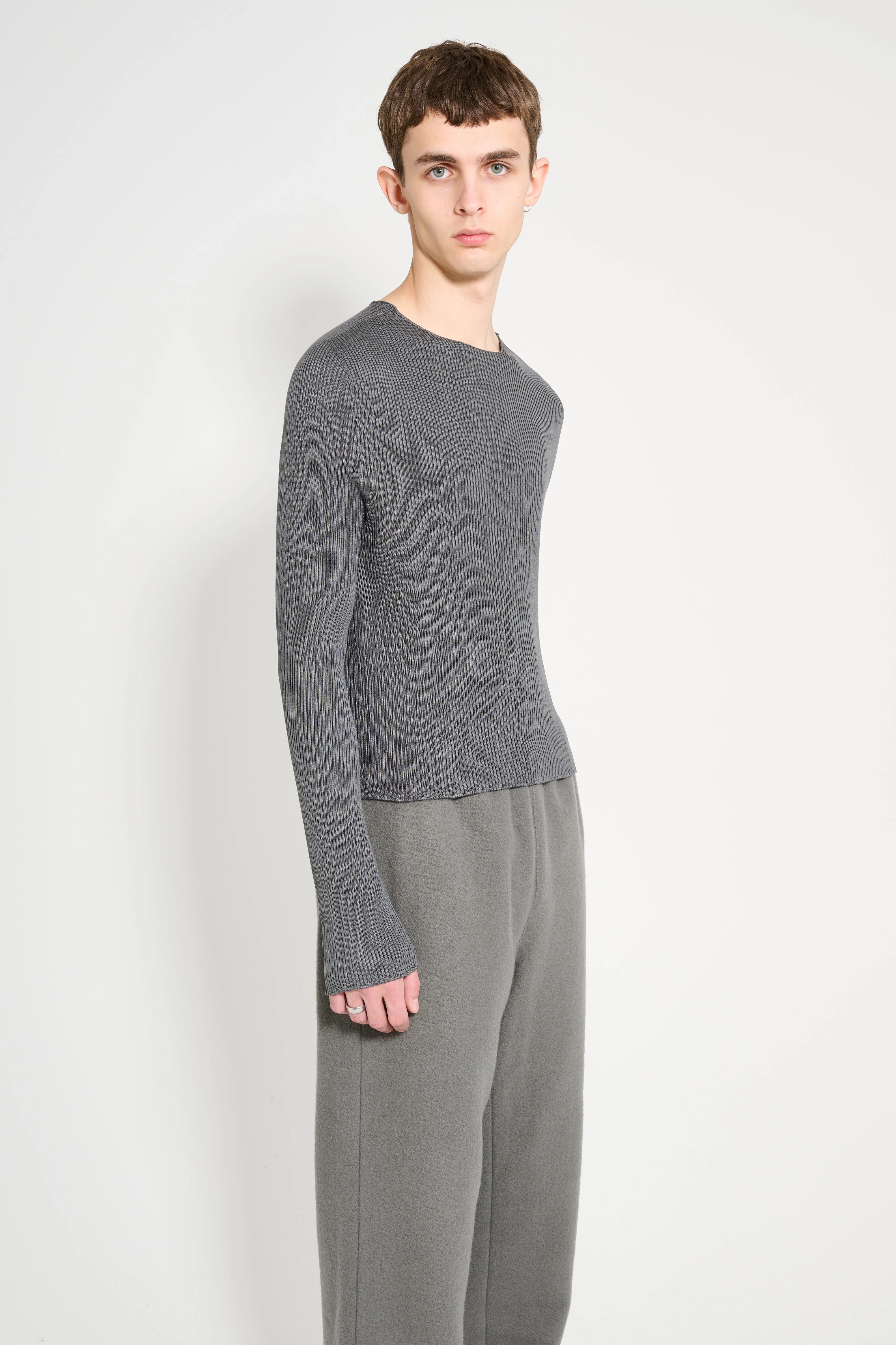 RIER Roundneck Knit Castlerock