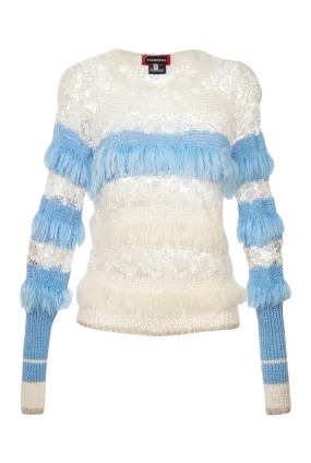 Sundown Fringe Knit Sweater