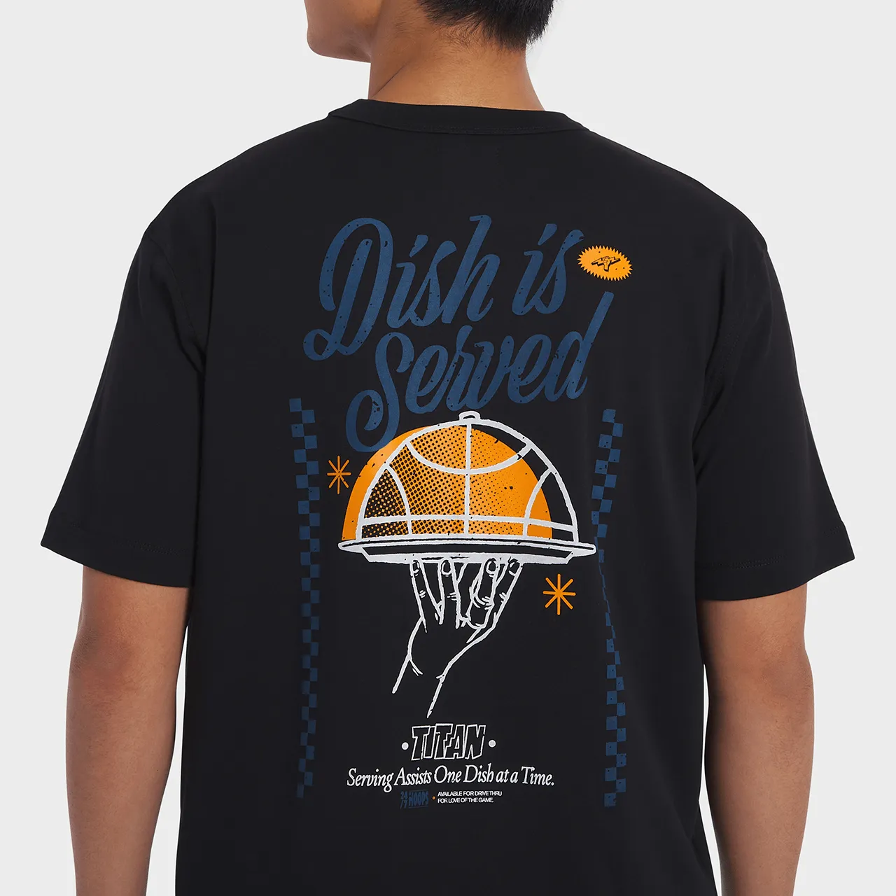 Titan Hoops Talk Dish Is Served Tee - Black