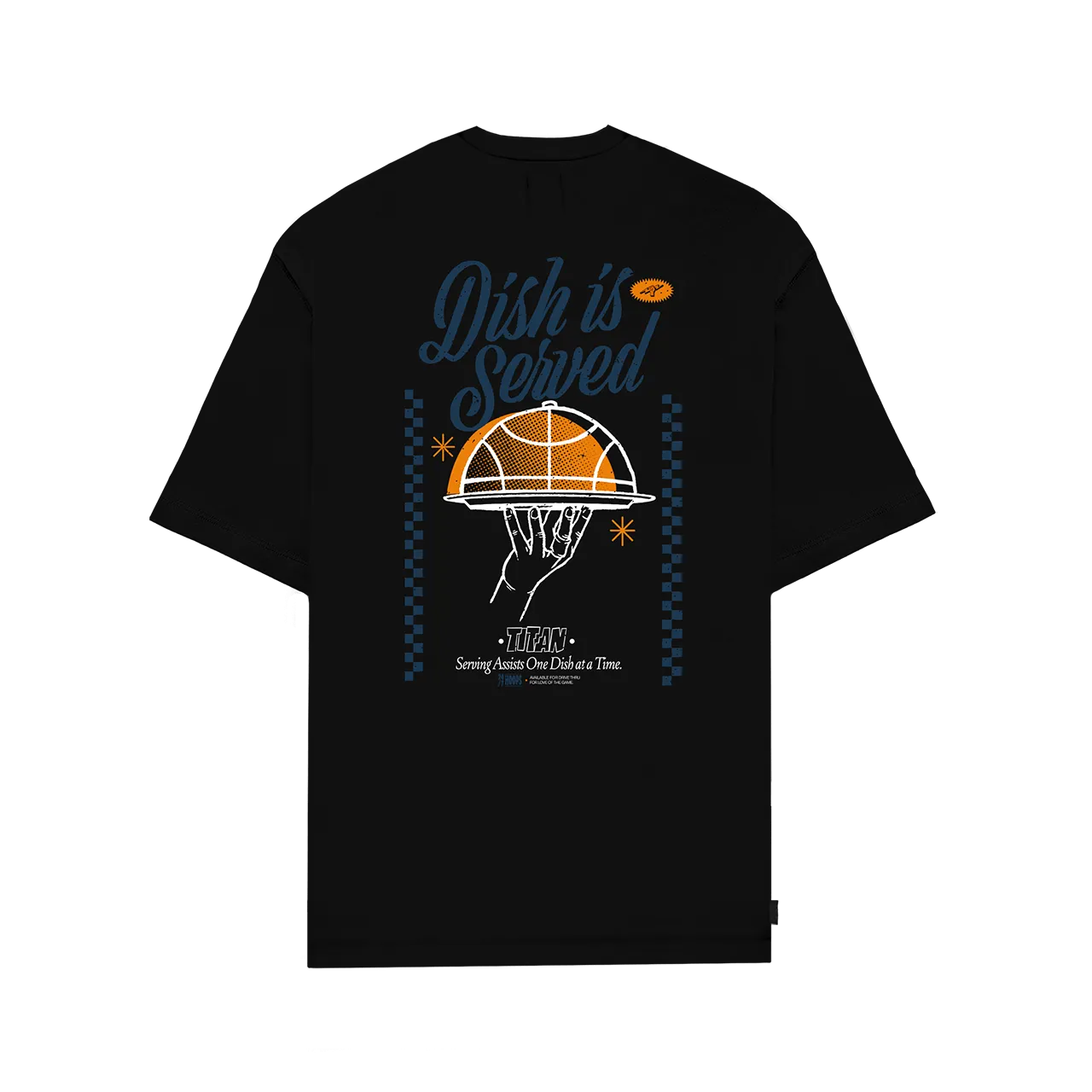 Titan Hoops Talk Dish Is Served Tee - Black