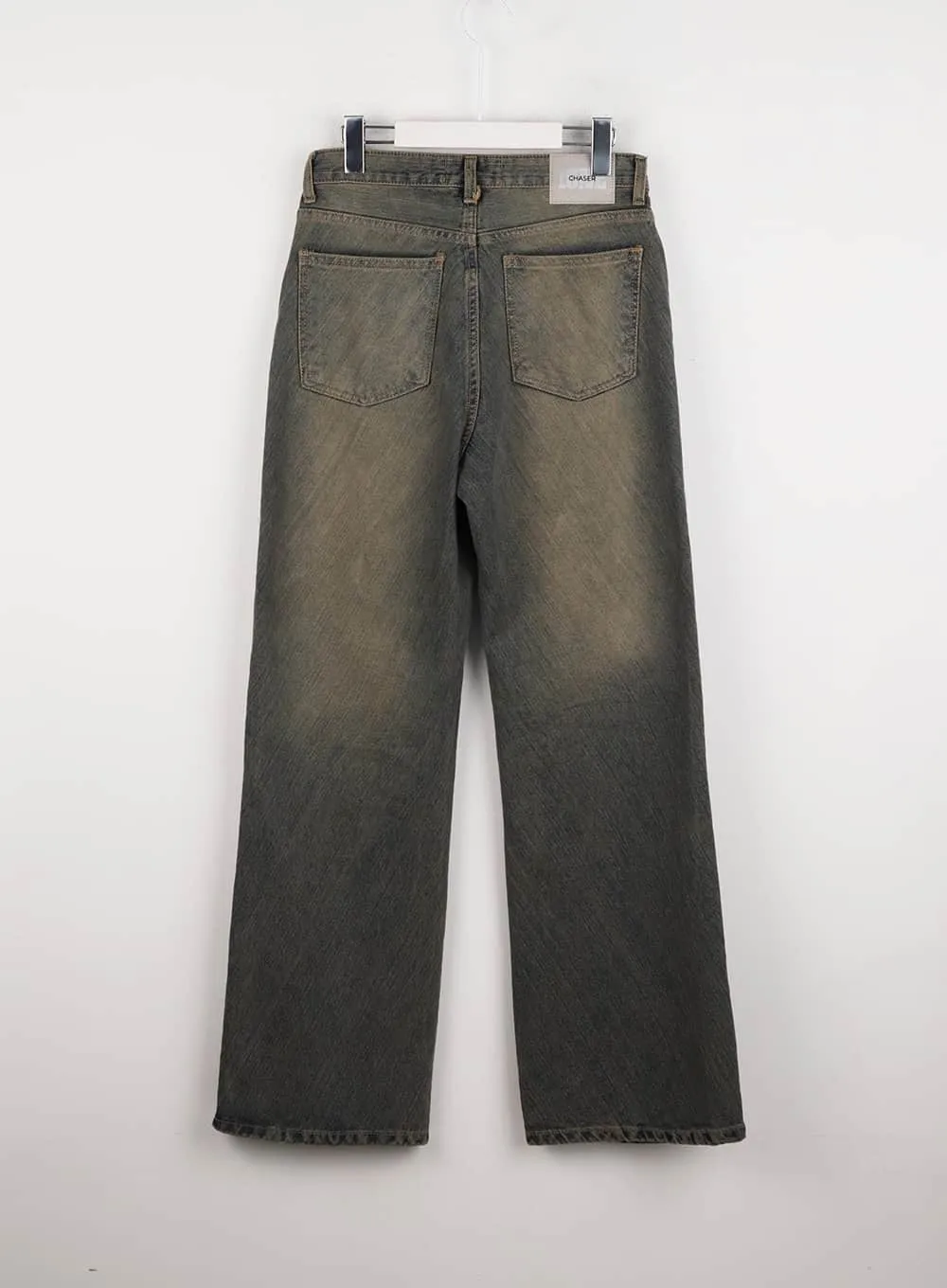 Washed Wide Denim Streetwear Jeans ID305